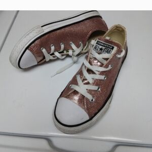 Converse Rose Gold Glitter Sneakers